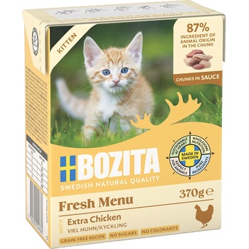 Bozita Kitten kousky v omáčce s kuřecím 370 g