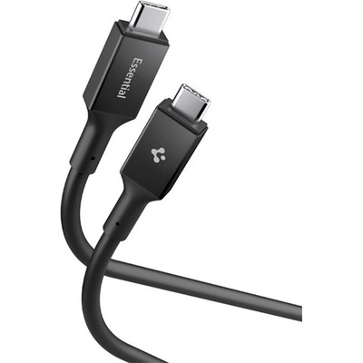 Spigen Кабел за данни SPIGEN ESSENTIAL EB24012CC Type-C - Type-C, 120 см, ЧЕРЕН ACA09461 (ACA09461)