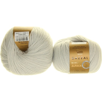 Gazzal Baby Alpaca 46021 šedostříbrná