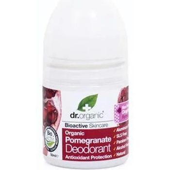 Dr. Organic Антибактериален рол-он дезодорант с нар , Dr. Organic Pomegranate Deodorant , 50ml