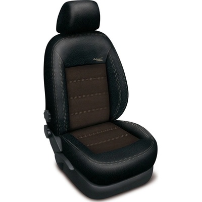 Autopotah Automega Škoda Octavia I Authentic Velvet dělená zadní loketní opěrka černohnědé