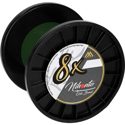 Mikado šnúra Nihonto Octa Braid green 3000m 0,18mm 16,4kg