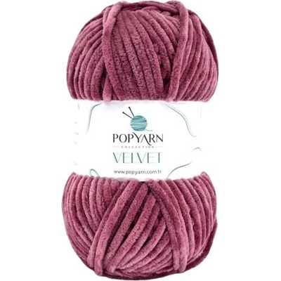POPYARN Pletací příze Velvet B029 - růžová