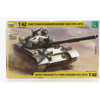ZVEZDA TANK T-62 SOVIET MAIN BATTLE TANK MILITARY 1974 1:35