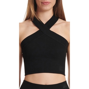 adidas Бюстие Adidas Women's Lightly Lined Halter Bralette - Black