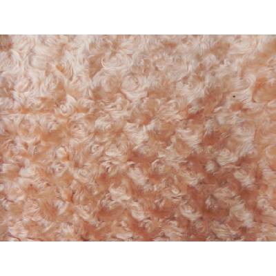 Umelá kožušina, béžová, 19 mm vlas metráž: min. 0,2 bm