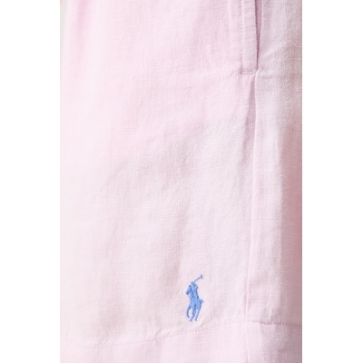 Ralph Lauren къс панталон дамски от лен LINEN-WVN-SHORTS (211A12950007)