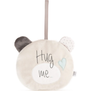 Tedsy Бебешка мека играчка и държач за залъгалка Tedsy - Мече синьо, 16 cm (98173)