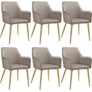 Tectake 405475 taupe 2 ks
