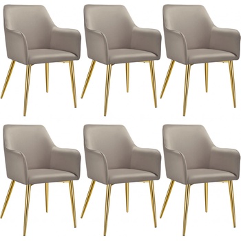 Tectake 405475 taupe 2 ks
