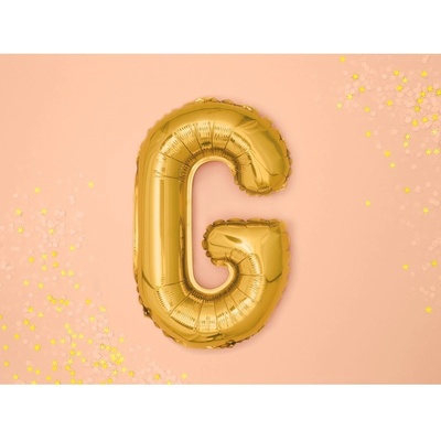 Party Deco FB2M G 019 Fóliový balón zlatý písmeno 35 cm G