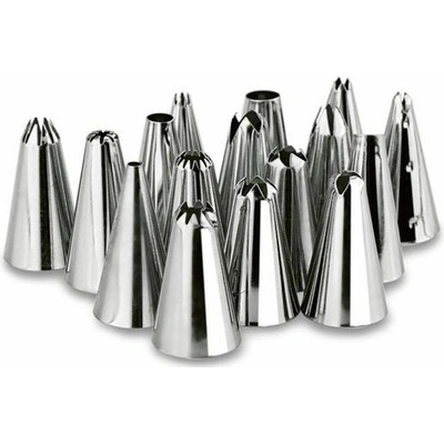 špička-16ks-sada, cukrářská, KT156203A, kov