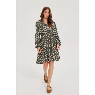 Moodo Разширени рокли с цветен десен в маслинено зелено Moodo Moodo | Zelen | ЖЕНИ | XXL