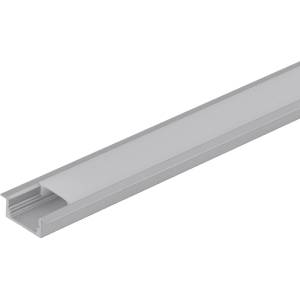 Ultralux Алуминиев профил за led лента, за вграждане, плитък, 3м (apk301)