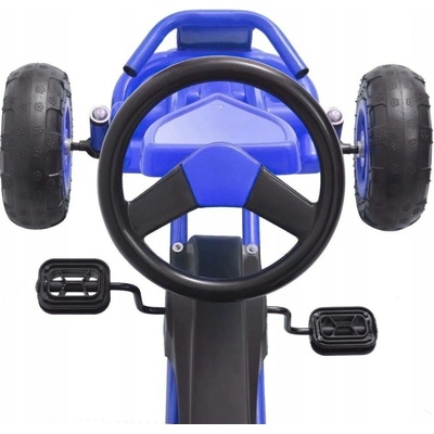 vidaXL 80198 Šlapací motokára s pneumatikami modrá