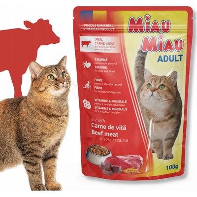 Miau Miau Adult Beef 100 g