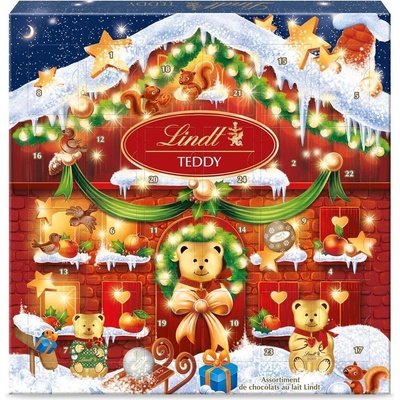 Lindor Lindt Lindt Adventní kalendář TEDDY 124g