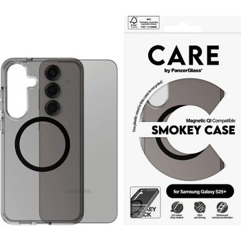 Panzer Калъф CARE - Smokey, Galaxy S25 Plus, Qi, черен (5715685016738)