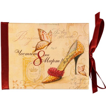 Image 1 of NBoutique Луксозна картичка за Осми март - Обувка