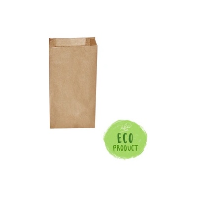 Sáčok desiatový 14+7x29 cm hnedý (1,5kg), 500ks
