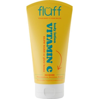 Fluff Rozjasňující tělové mléko Vitamín C 150 ml