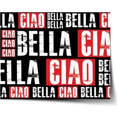 Sablio Plagát La Casa de Papel Professor or Bella Ciao motív 2 - 90x60 cm