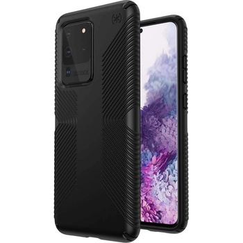 Speck Presidio Grip Case - удароустойчив хибриден кейс за Samsung Galaxy S20 Ultra (черен)