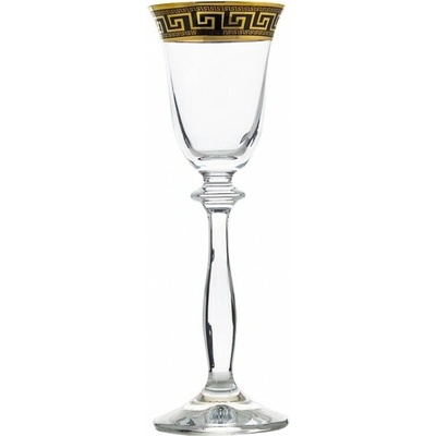Crystal Bohemia BOHEMIA ANGELA VERSO GOLD POHÁR NA DESTILÁTY 6 x 60 ML