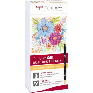 Tombow Маркер Tombow ABT Dual Brush 18P-2 Basic 2 (18) (ABT-18P-2)