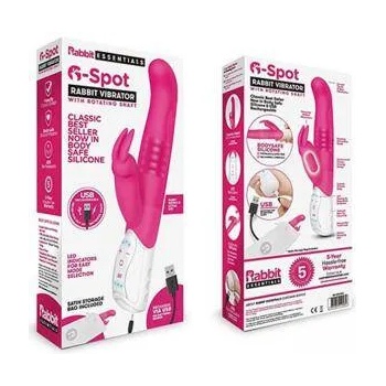 Rabbit essentials Вибратор заек за стимулация на g-точка, Бял/Розов, 1381