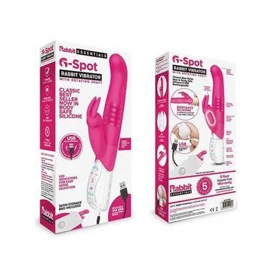 Rabbit essentials Вибратор заек за стимулация на g-точка, Бял/Розов, 1381