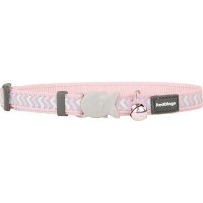 Red Dingo obojek pro kočky reflexní Ziggy Pink 12 mm – Zboží Dáma