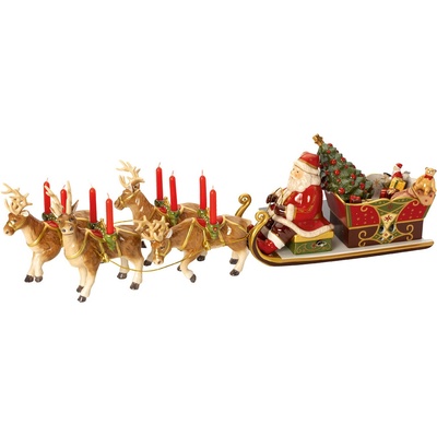 Villeroy & Boch Christmas Toys Memory Hracia skrinka a svietnik Santa 45cm