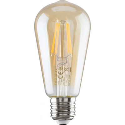 Rabalux Filamentová LED žiarovka, E27, ST58, 6W/42W /510lm, teplá biela