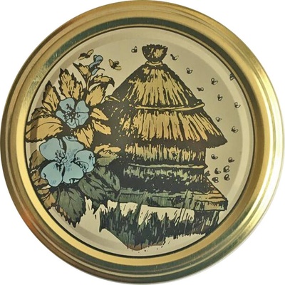 Tecnocap Víčko na med TO 82 zlaté s košnicí na sklenici s medem – Zboží Dáma