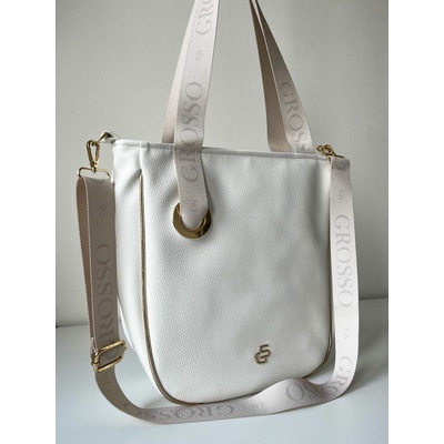 Grosso Biela kabelka na rameno GS-3783-white