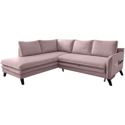 Miuform Ъглов разтегателен диван в прахово розово L, ляв ъгъл Charming Charlie - Miuform (Charming Charlie HAEECL-2QR LIN10)