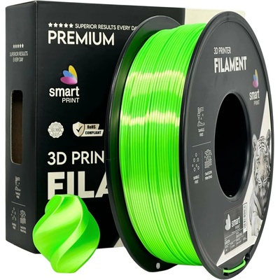 Smart Print PLA SILK zelený 1,75mm 1kg