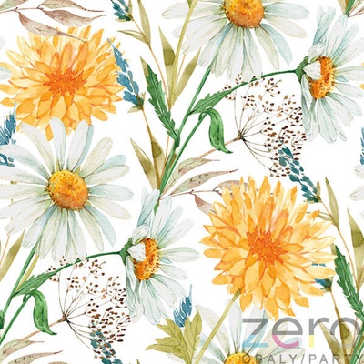 Daisy Ubrousky 3N polní květiny 33x33cm 20ks