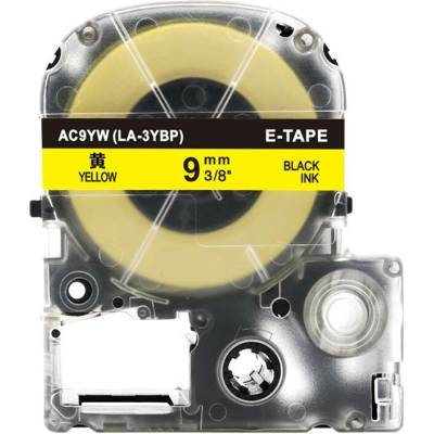 Alternativní páska Epson AC9YW 9 mm x 8 m černý tisk/ žlutý podklad