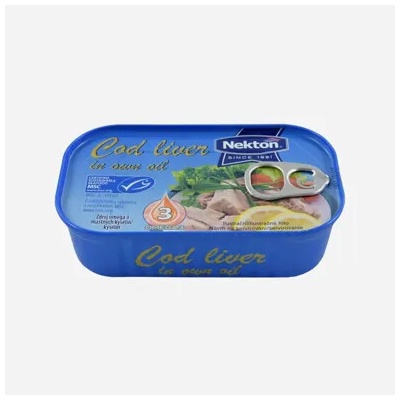 Nekton Tresčí játra výběrová ve vlastním oleji 115 g