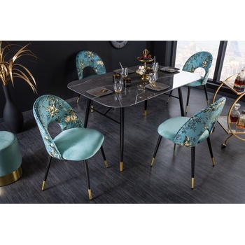 LuxD Jalisa tyrkysová samet