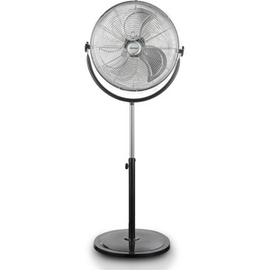 Rohnson Вентилатор на стойка Rohnson R-8118, Мощност 110 W, 3 скорости, 3 алуминиеви перки, Диаметър 45 см, Наклон до 120°, Черен (R-8118)