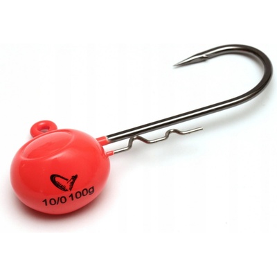 Savage Gear Rattling Jig Heads Red Uv veľ.8 85g