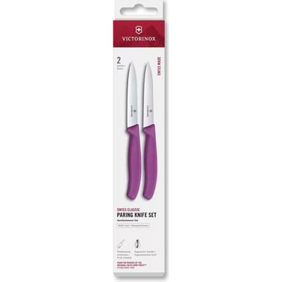 Victorinox Swiss Classic 10 cm sada 2 ks fialová, plast