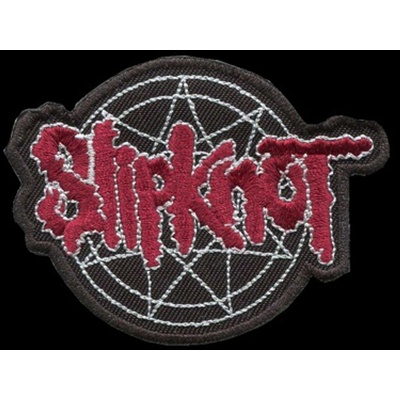 Nášivka SLIPKNOT logo vyšívaná zažehlovací
