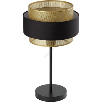 OSRAM - Настолна лампа DECOR HORNET 1xE27/10W/230V черна/златна (P227639)