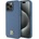DKNY Кейс DKNY Leather Monogram Pattern Metal Logo MagSafe за iPhone 15 Pro Max, син (3666339261689)