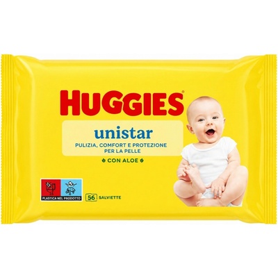 Huggies Unistar Detské vlhčené obrúsky 56 ks