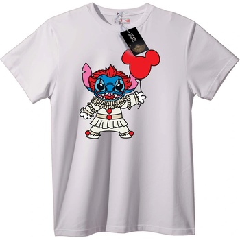 NOONEBRAND Тениска Stitch Mickey клоун - 3XL, White